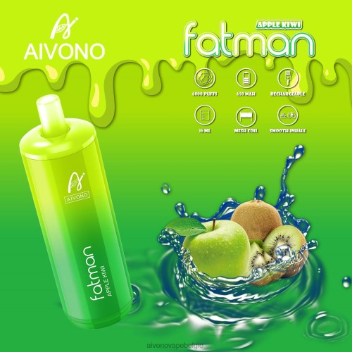 Aivono FATMAN 6800 appel-kiwi FFRN031 - Aivono Vape Review