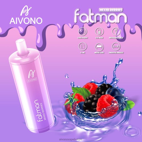 Aivono FATMAN 6800 gemengde bessen FFRN027 - Aivono Vape Price