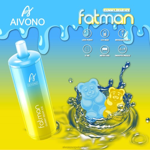 Aivono FATMAN 6800 gummibeer ijs FFRN032 - Aivono Vape Price