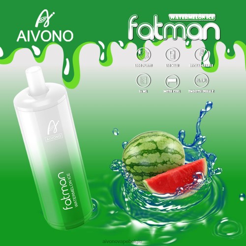 Aivono FATMAN 6800 watermeloen ijs FFRN028 - Aivono Vape