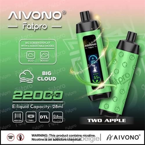 Aivono Fatpro 22000 twee appel FFRN01 - Aivono Vape Review