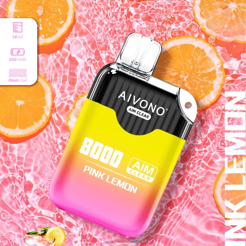 Aivono AIM CLEAR 8000 roze citroen FFRN0211 - Aivono Vape Review