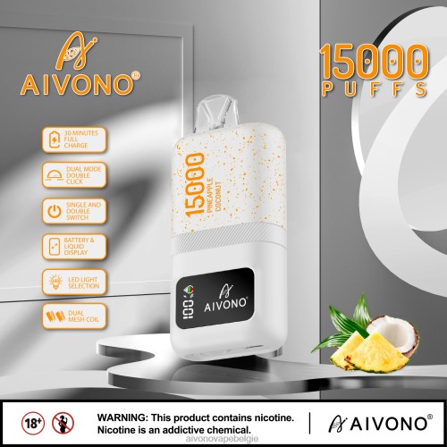 Aivono AIM magic 15000 ananas kokosnoot FFRN072 - Aivono Vape Price