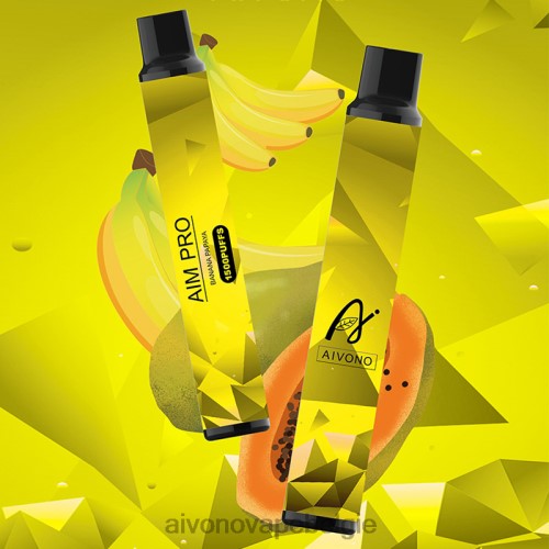 Aivono AIM PRO 1500 banaan papaja FFRN0169 - Aivono Vape Belgie